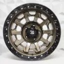 RIN 17X9 6-130 R1 SPORT QC1261 BRONZE+BLACK LIP+CHROME RIVETS* ET0 CB74.6